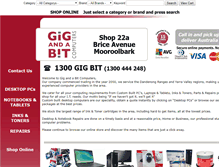 Tablet Screenshot of gigandabit.com.au